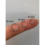 Çelik Düz Halka Piercing Tragus Lob Kıkırdak Helıx Unisex Model 3lü Set
