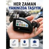 Çelik Gövdeli Alarm Disk Kilidi Motosiklet Ve Bisiklet İçin Güvenlik Yeni Nesil