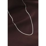 Çelik Gümüş Renk 60 cm İnce İtalyan Zincir Kolye - EBJ260130W39354 BKO6226