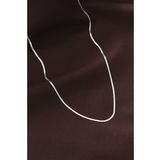 Çelik Gümüş Renk 60 cm İnce İtalyan Zincir Kolye - TJ-BKO6226