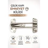 Çelik Kapı Emniyet Kilidi Emniyet Kelepçesi Güvenlik Kilidi Metal Kapı Güvenlik Aparatı