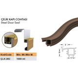 Çelik Kapı Fitili Contası / Çelik Kapı Kasa Kanat Fitili Contası-Siyah-6 Metre