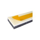 Çelik Kapı Önü Eşik Süngeri-Fitil - 90 cm -100cm - 00-Siyah - Beyaz - 1 Adet