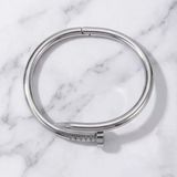 Çelik Kelepçe Bileklik Çivi Model Unisex Blz-376