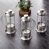 Çelik Kulplu Cam French Press - 350 ml - 001-Renkli