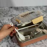 Çelik Lunch Box Yalıtımlı Beslenme Kabı- Saklama Kabı - Yemek Taşıma Kabı - Paslanmaz.bpa Içermez - Ahşap