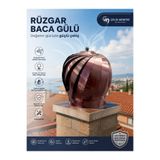 ÇELİK MENFEZ BACA ŞAPKASI RÜZGAR GÜLÜ DÖNER ŞAPKA ÇATI Q300