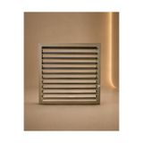 ÇELİK MENFEZ Bronz alüminyum banyo menfezi arkadan fanlı 40X50