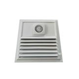 ÇELİK MENFEZ FANLI BANYO MENFEZİ 35X35 CM DIS ÖLÇÜSÜ ALÜMİNYUM - BEYAZ