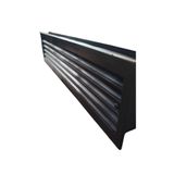 ÇELİK MENFEZ KAPI MENFEZİ 45X10 CM OLCUSUNDE PLASTİK-MAT SIYAH