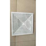 ÇELİK MENFEZ KARE ANEMOSTAT FANLI 60X60 DIS OLCUSU KÖR KASALI