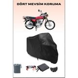 Çelik Motor Victory 125 Uyumlu Siyah Motorsiklet Branda, Motor Örtüsü