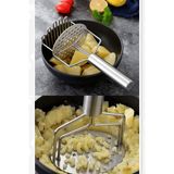 Çelik Patates Ezici - Iki Başlı Yaylı Patates Ezeceği - yok - Gümüş