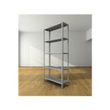 Çelik Raf 31x93x200 Cm 5 Katlı Galvaniz Raf, Depo, Bakkal, Kiler, Dosya, Market, Kitaplık Rafı