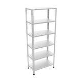 Çelik Raf Burada Çelik Raf Burada 6 Katlı Çelik Galvaniz Arşiv Depo Kiler Rafı DX51 Kalite - 31x60x250