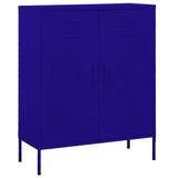 Çelik Saklama Dolabı Lacivert 80 x 35 x 101,5 cm - Ev, Ofis, Garaj ve Depolama Çözümleri için 2 Kapılı ve Ayarlanabilir Raflı Ağır Hizmet Dolabı
