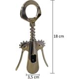 Çelik Şarap Mantarı Açacağı Açacak Tirbuşon -Şişe Kapak Açacağı Tirbüşon Türbişon Tirbişon - Metalik