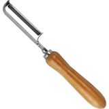 Çelik Sebze Soyacağı, Ergonomik Ahşap Saplı Meyve ve Sebze Soyma Bıçağı, Patates, Havuç, S