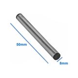 Çelik Sensör Başlığı 8 x 50 MM Kılıf Sıcaklık Isı Sensör Kutusu Metal Tüp Boru
