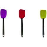 Çelik Slikon Kaşık Spatula, Dayanıklı ve Kullanışlı Mutfak Aracı - Ahşap - Seçenek 1