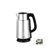 ÇELİK - SÜRAHİ MODEL KETTLE ELEKTRİKLİ SU ISITICISI PASLANMAZ ÇELİK GİZLİ REZİSTANS 360° 2.2LT 1500W KK-3334 (5343)