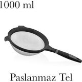 Çelik Tel Süzgeç 1000 ml Kalın Tel Yapısı Kalın Sap Bpa Içermez Qlux Ideas