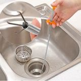 Çelik Tel Yay Lavabo Açıcı Tıkanma Önleyici Tıkanıklık Açma Teli Geder Açma Aparatı