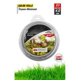 Celık Tellı Tirpan Misinasi Motorlu Tırpan Ot Çim Biçme Universal Misine 23 Metre 4.0 Mm