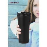 Çelik Termos Bardak 500 ml Thermos Mug Kupa Araç Termos Coffee Cup SDF522 Tea Cups 548 (Siyah)