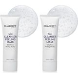 Çelik Ticaret Duaderm 3'ü 1 Arada Cilt Temizleyici Peeling Maske, Gözenek Sıkılaştırıcı, 100 ml (2 Paketi)