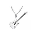 Çelik Titanyum Gitar Kolye Metal Renk