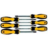 Çelik Torx Tornavida Seti 6 Parça, Güçlü ve Dayanıklı El Aleti - Ahşap