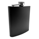 Çelik üzeri Mat Siyah 7 oz 200 ml İçki Matarası py50sy