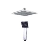 ÇELİKEL Flat Duş Başlığı - Tepe Duş El Duşu Kocvizyon - Kare ( Krom - Siyah ) - ( 19 X 19 )