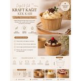 Çeliker 50 Li Kraft Muffin Cupcake Kalıbı Kek Kapsülü Naturel Kek Kalıbı , Safari Konsept , Airfryer Uyumlu