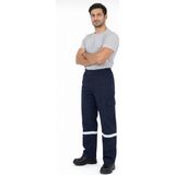 Çeliker Gabardin Iş Pantolonu / 16*12 Gabardin Lacivert Pantolon / Reflektör Pantolon / Lacivert - XL