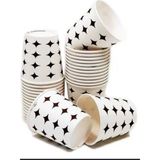 ÇELİKER KARTON BARDAK 7 OZ 50 ADET 3,6gr coffee ve yıldız baskı