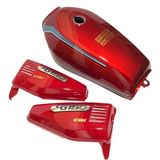 Çelikler Motor Cg Benzin Deposu Kırmızı Şamandırasız Kapak Takımlı