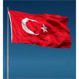 ÇelikOnline Türk Bayrağı 1.Sınıf Kaliteli Kumaş 300X450 Cm (Alpaka Kumaş)