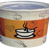 Çelikpençe 100 Adet Kapaklı Karton Çorba Kasesi 16 Oz
