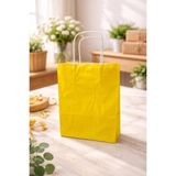 Çelikpençe Kraft Kağıt Çanta, Büküm Saplı, 18X24X8 Cm, Hediyelik Butik Mağaza Poşeti, 25 - Çok Renkli