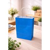 Çelikpençe Kraft Kağıt Çanta, Büküm Saplı, 25X31X12 Cm, Hediyelik Butik Mağaza Poşeti, 25 - Çok Renkli