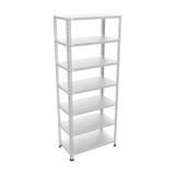 Çelikrafburada 7 Katlı Çelik Galvaniz Arşiv Rafı Depo Rafı Kiler Rafı 59x75x250 Dx51 Kalite Gümüş
