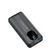 Çelikwork 5in1 10.000 mAh 22,5W Hızlı Şarj Kablolu Siyah Powerbank