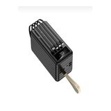 ÇELİKWORK 80000mAh 22.5W Hızlı Şarj LCD Gösterge Dahili Lightning Type-C Micro Kablolu 7 Portlu Powerbank