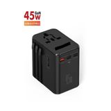ÇELİKWORK FC-22 45W Global Seyahat Şarj Aleti - 2 USB-A, 3 TYPE-C, 1 AC Priz Adaptörü Çoğaltıcı