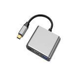çelikwork inspiring technology FH007 3in 1 USB-C Hub USB 3.0, PD 100W Type-C, 4K/30Hz Ultra HDM & USB Çevirici Çoklayıcı Ofis