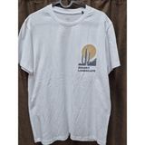 Celio Beyaz "desert Landscape" Baskılı Erkek Tişört – %100 Pamuk