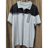 Celio Erkek Siyah-Gri Desenli Polo Yaka Tişört – Şık ve Spor Tarz - Siyah - Gri - M