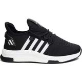 Celira Bluefeet Axs Siyah Beyaz Triko Erkek Sneaker Spor Ayakkabı - Siyah - Beyaz